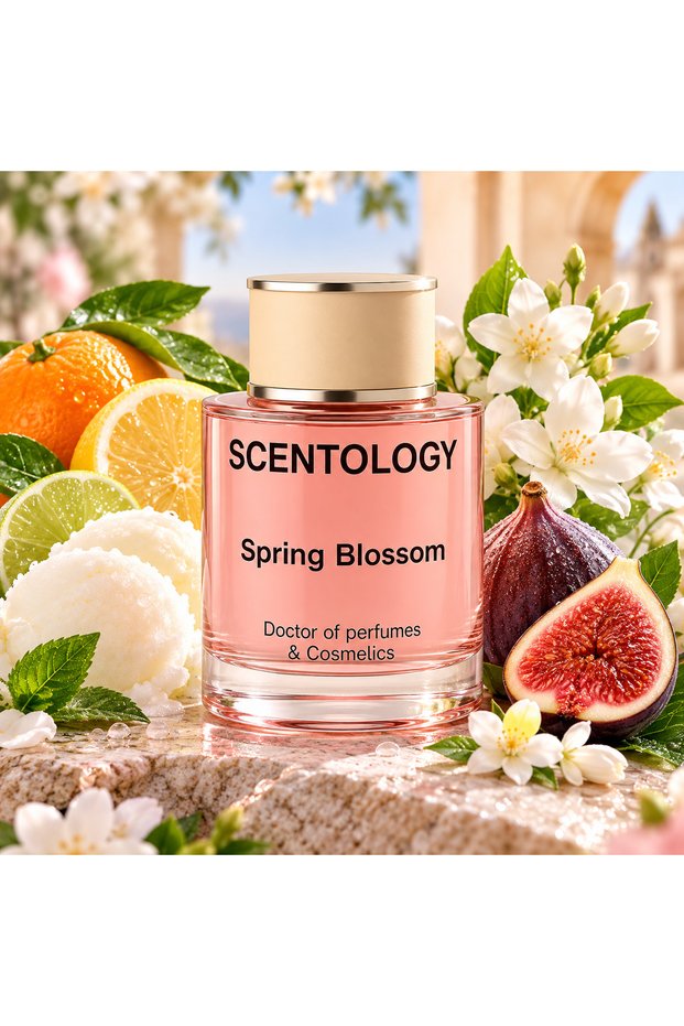Scentology Spring Blossom Eau de Parfum Unisex – Fruity White Floral Sweet Fragrance-50