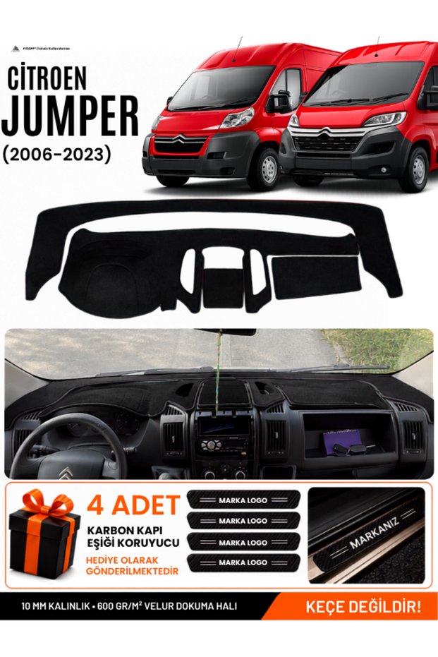 Citroen Jumper (2006-2024) Compatible Glove Box Protection, Glove Box Cover, Glove Box Case - Black - Ci006