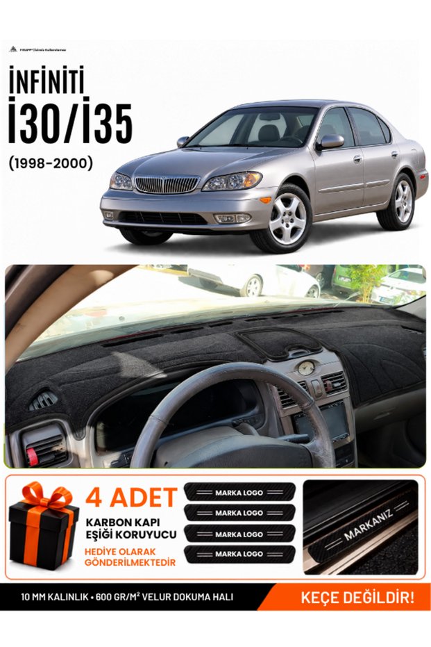 Infiniti İ30-İ35 (1998-2000) Compatible Glove Box Protection, Glove Box Cover, Glove Box Case - Black - In002