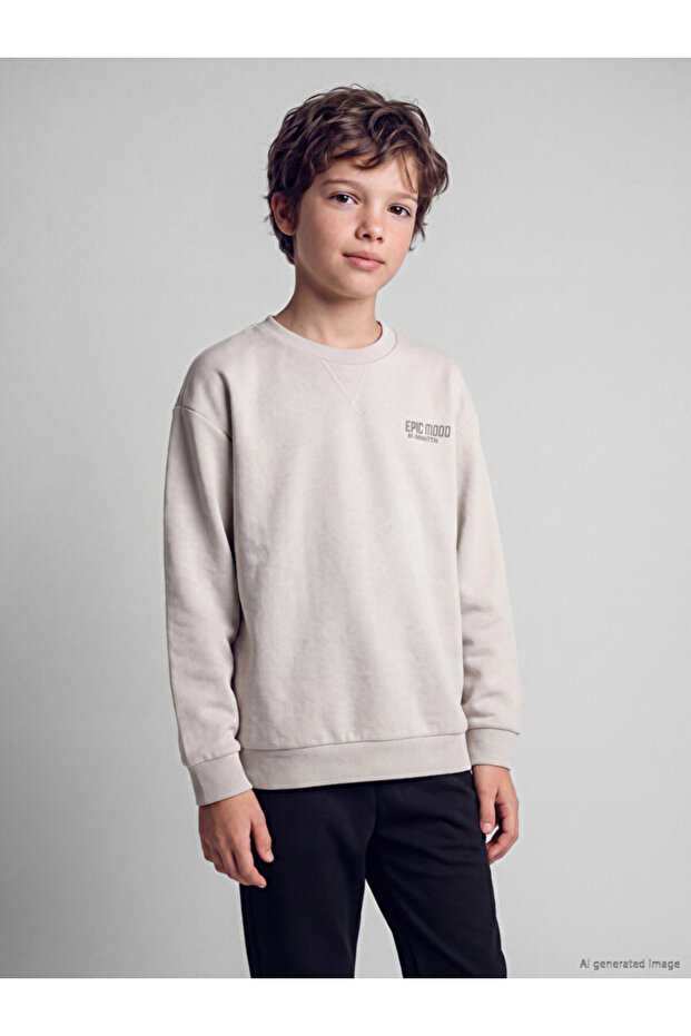 Esvab • Modern & Distinctive Zero Roba Collar Boys' Thick Sweatshirt