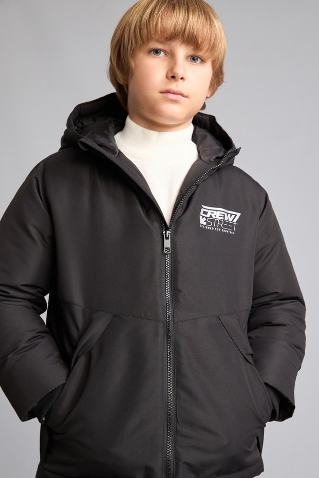 Waterproof Inflatable Hooded Coat for Boys H0447A826Wn