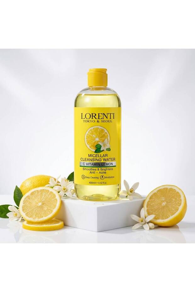  Lorenti Vitamin C Lemon Micellar Cleansing Water Smoothing & Anti-Acne Facial Cleansing Water 400 ml