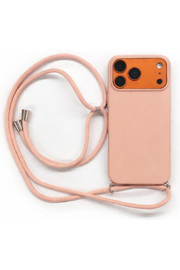 Viper Adjustable Neck and Crossbody Strap Drawstring Hands-Free Protective Case Compatible with iPhone 18 Pro Max Sand Pink