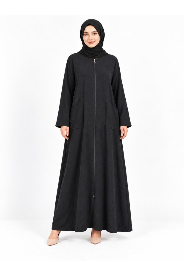 Women's Cotton Robe with Zipper Pockets 42/56