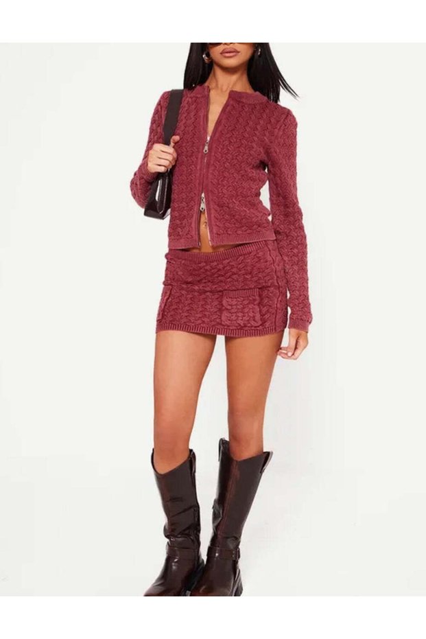 Mini skirt, red