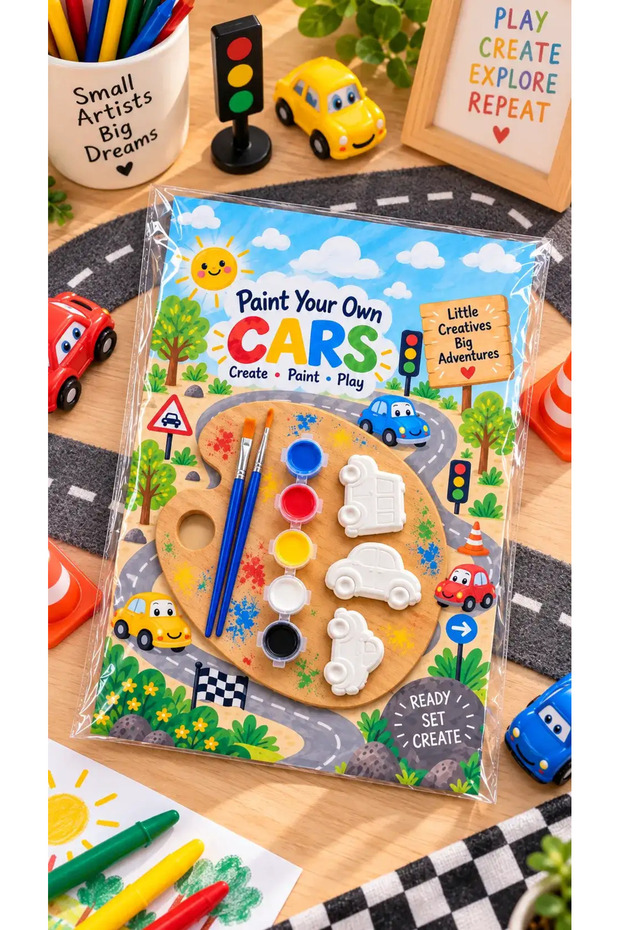 Paint Your Own Cars Fridge Magnet Kit | xdesign