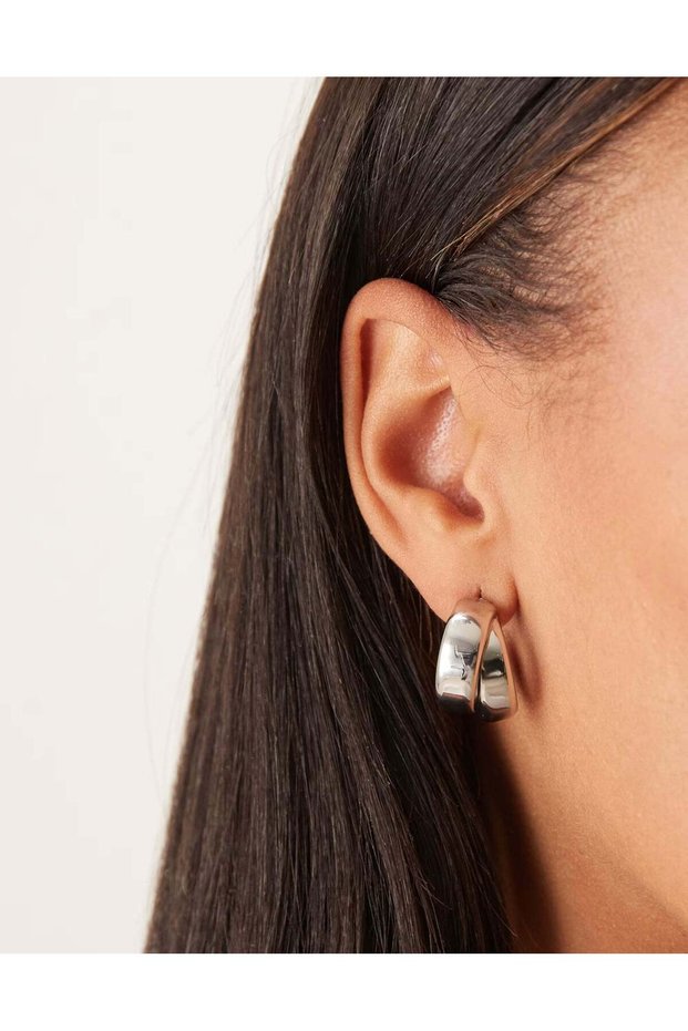 Earrings, silver