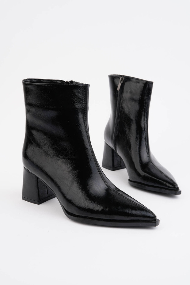Aseli̇m Women's Heel Boots for Daily Use Heel Height 6 cm