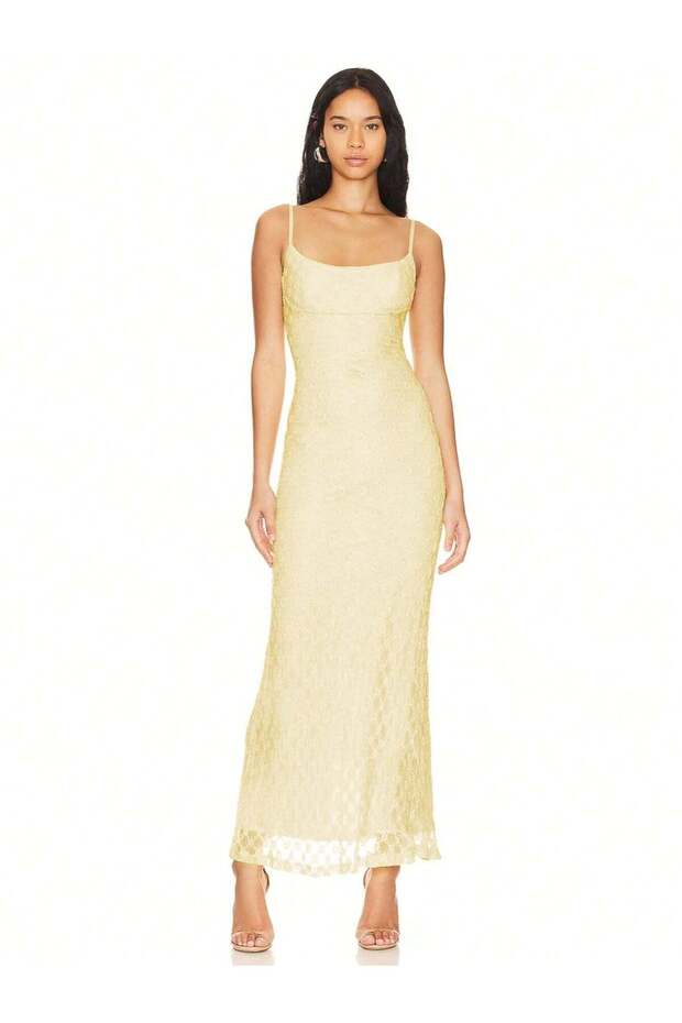 Rochie maxi, galben