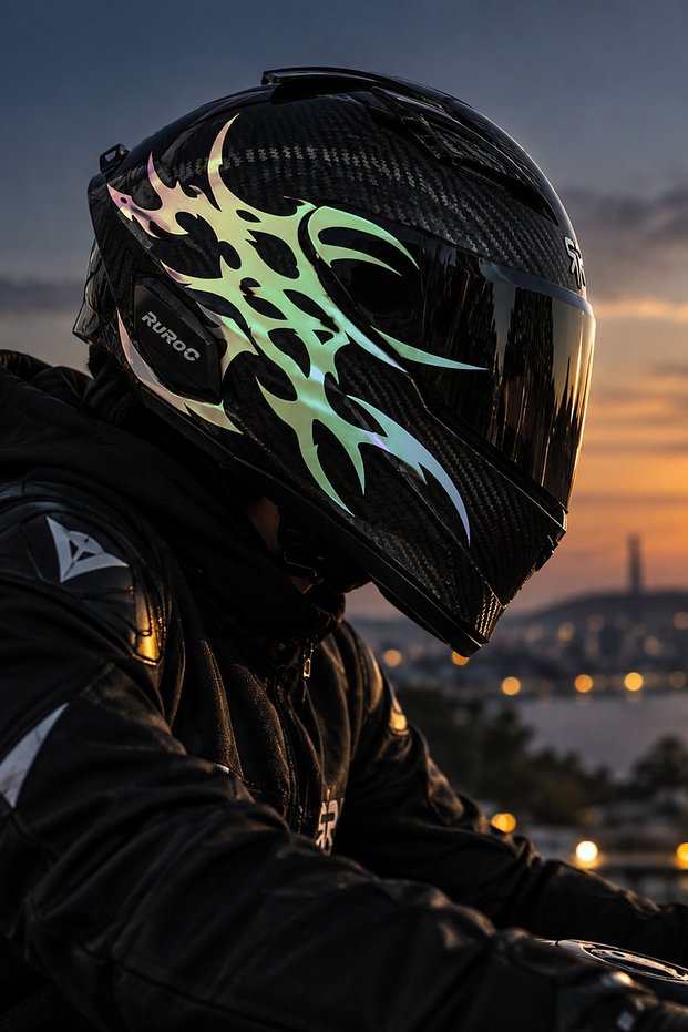 Ultra tribal v2 gothic sticker for helmet and motorcycle (1 piece)