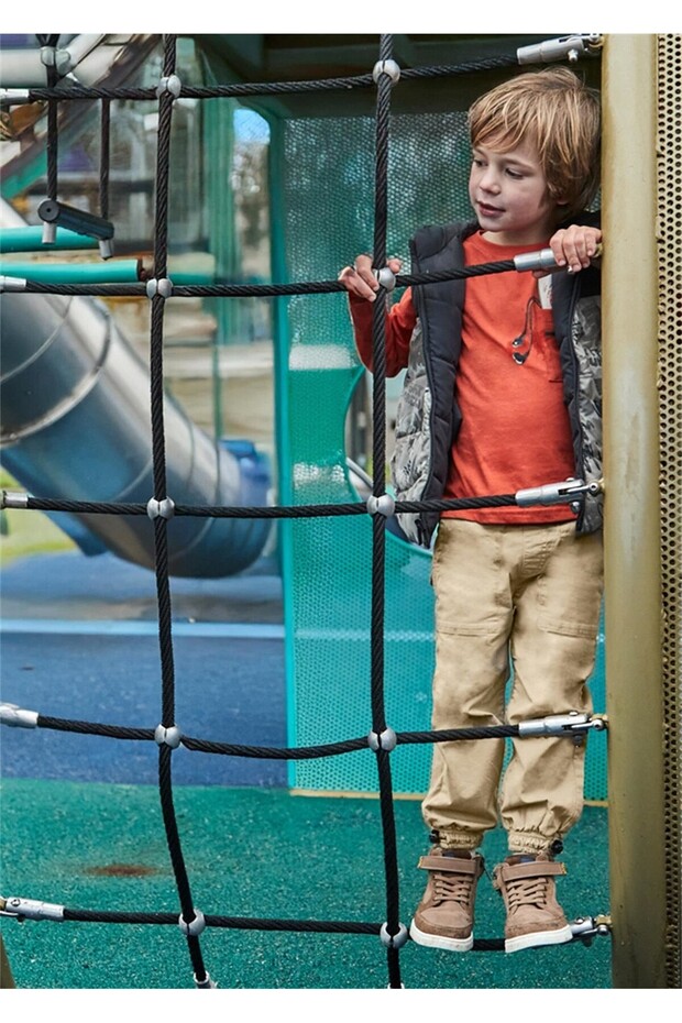 4558 Boy's Elastic Cream Pants