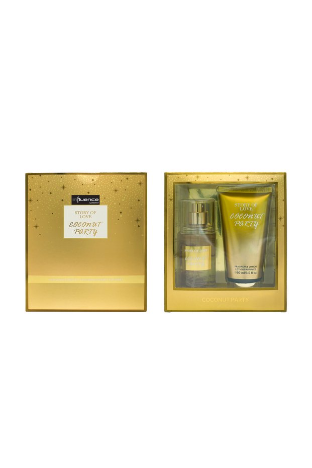 Story of Love Coconut Party Perfume Gift Set with Fragrance Lotion 90 ml