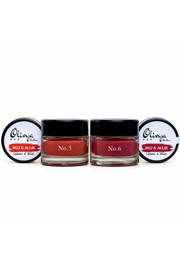 Natural Lipstick & Blush Set of 2 – Peach & Cherry Rotten – Balm Formula