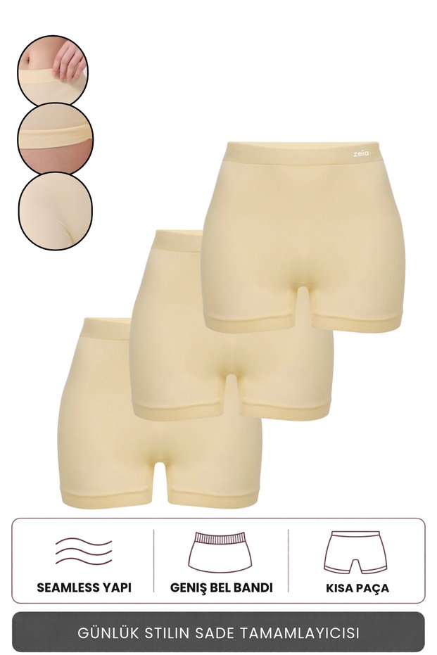 3-Pack Women's Comfort Enhancing Non-Marking Seamless Boxers