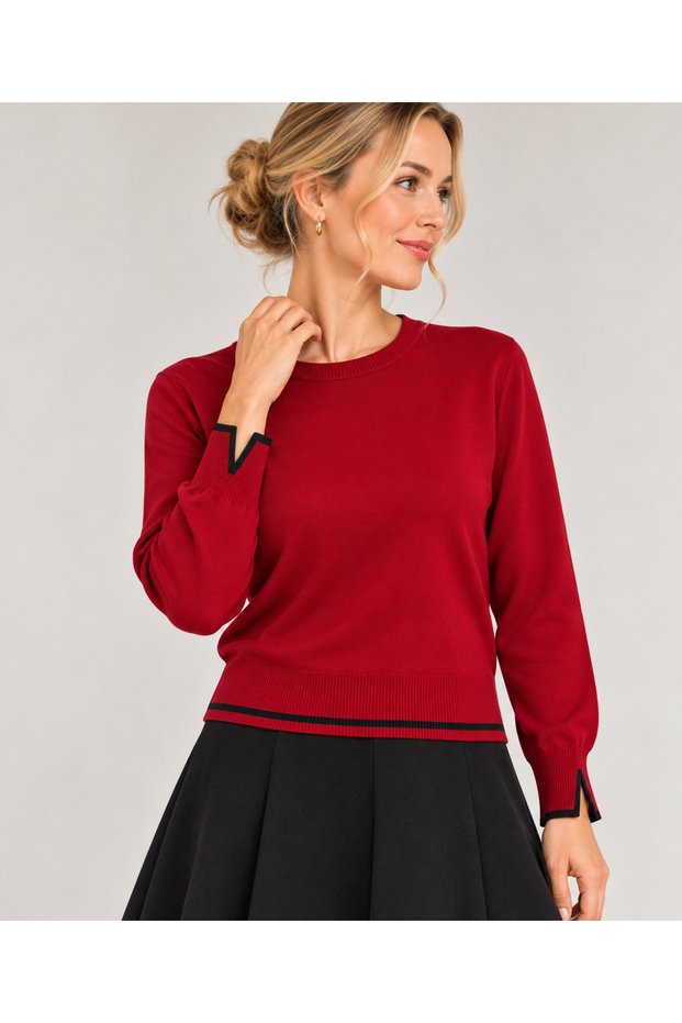 Cold Yarn Knitwear Sweater Trk14