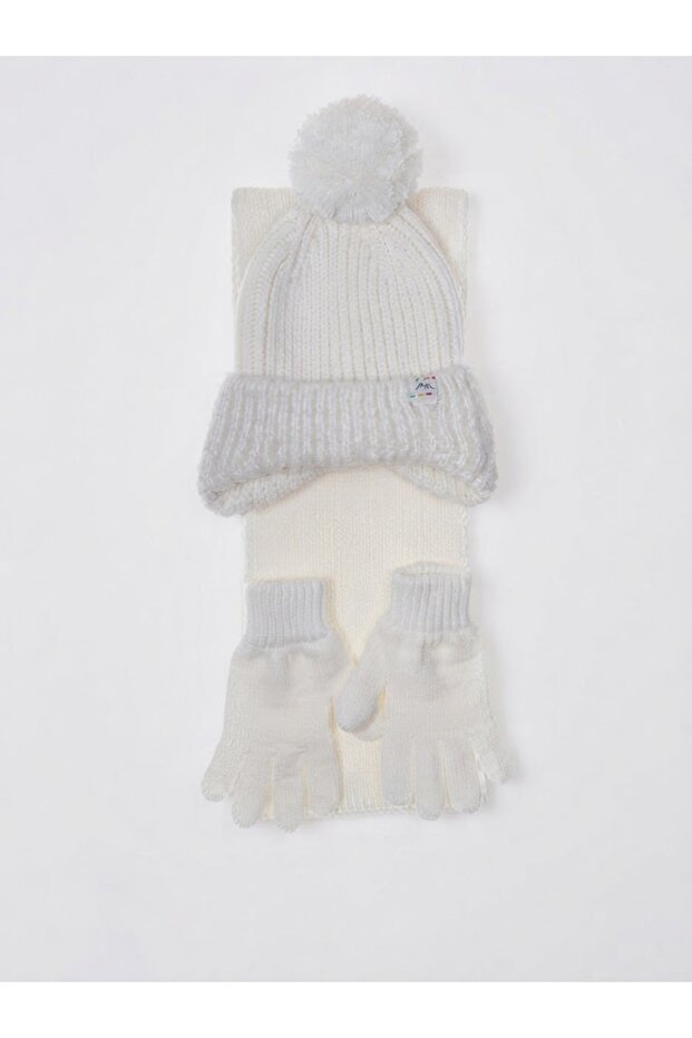 Fo 5200 Gıft 3-Piece Scarf Beanie Glove Set