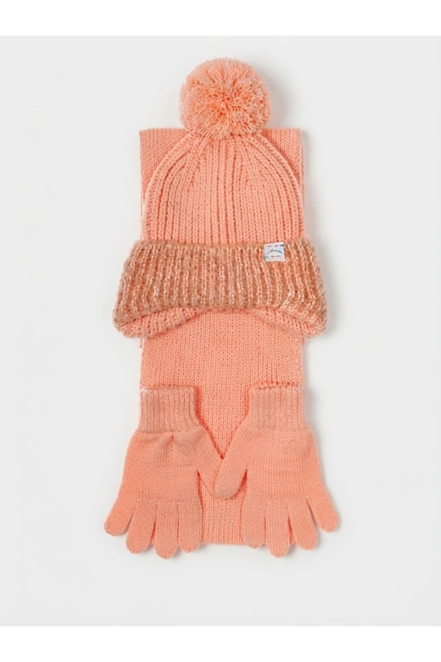 Fo 5200 Gıft 3-Piece Scarf Beanie Glove Set