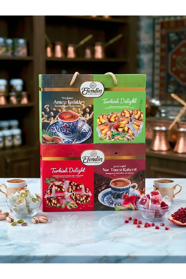 4-Piece Efendi Pack - 2X Coffee, 2X Turkish Delight