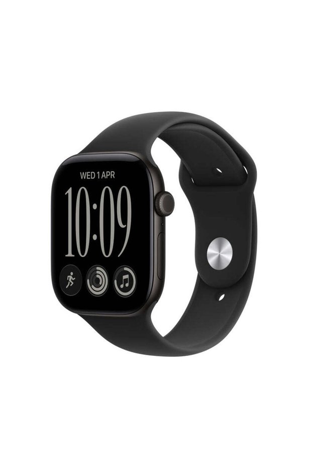 Watch Series 12 GPS 42mm Black Aluminium Case with Black Sport Band - S/M