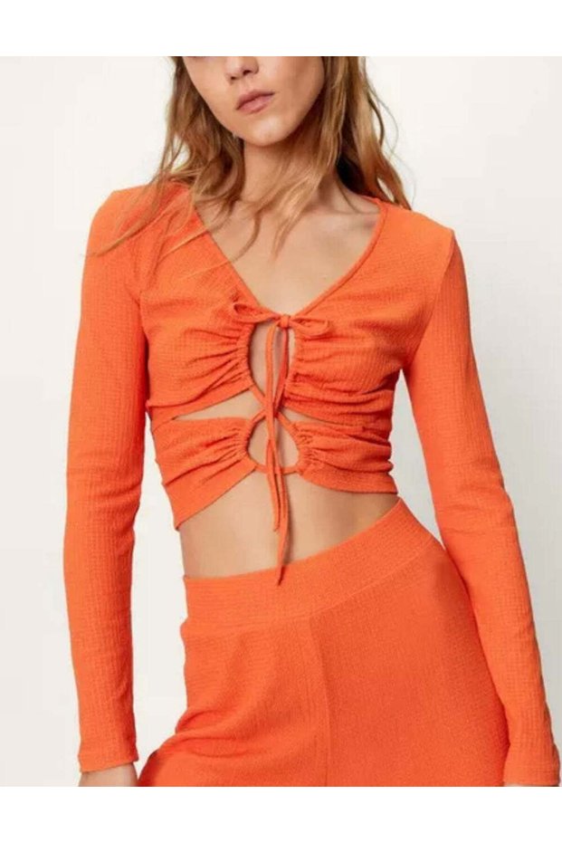 Blouse, orange
