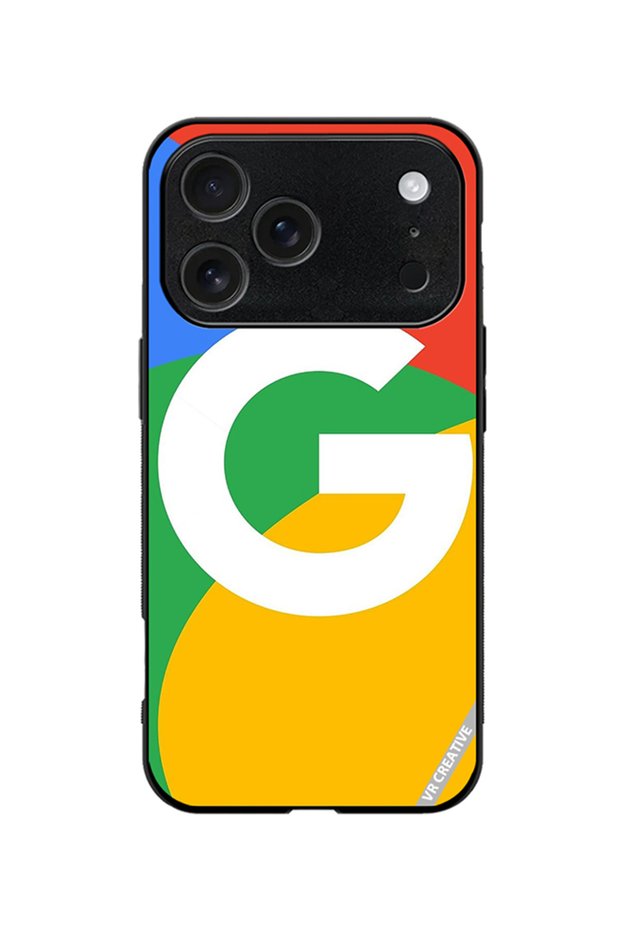 Protective Case Cover For Apple iPhone 18 Pro Google Logo Design Multicolour