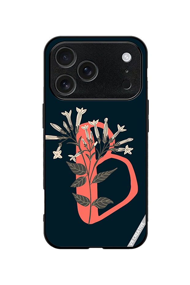 Protective Case Cover For Apple iPhone 18 Pro Alphabet B Design Multicolour