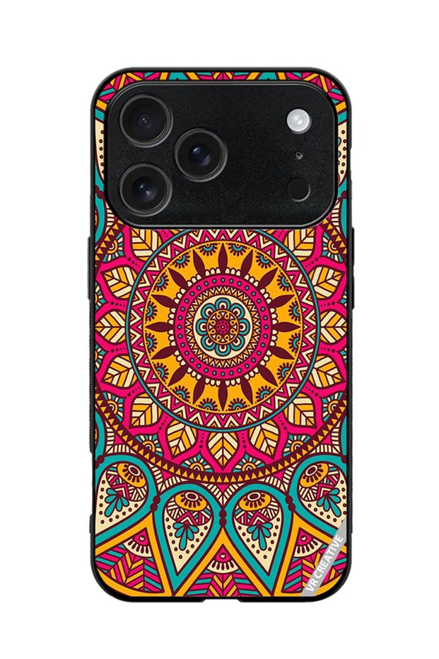 Protective Case Cover For Apple iPhone 17 Pro Max Mandala Design Multicolour