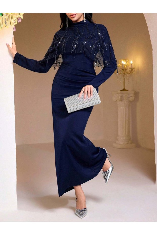 Rochie maxi, albastru