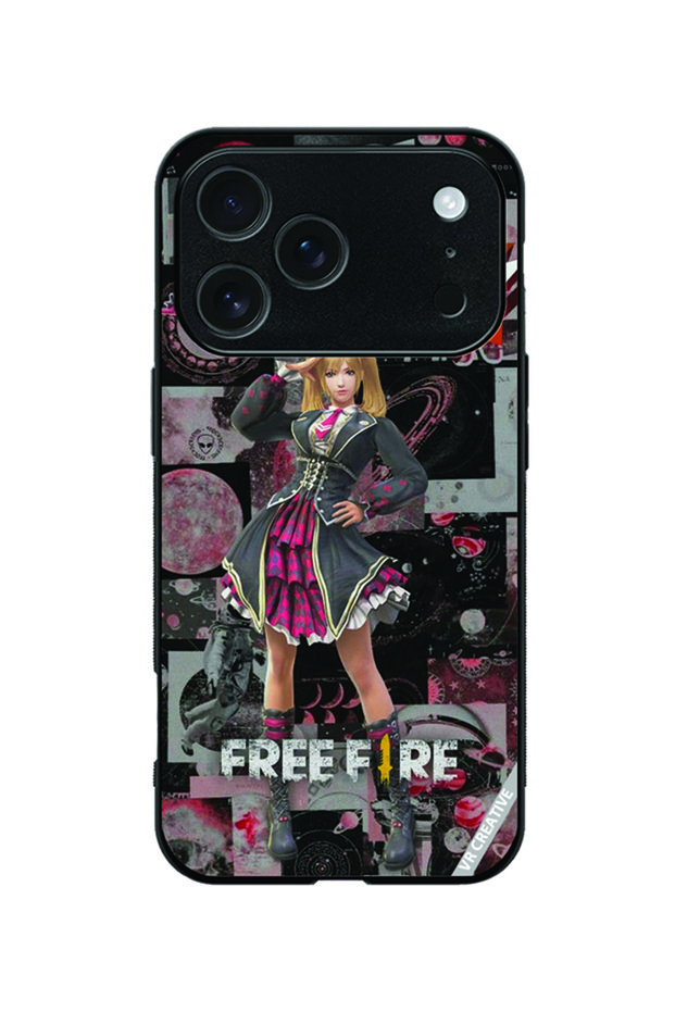 Protective Case Cover For Apple iPhone 18 Pro Free Fire Design Multicolour