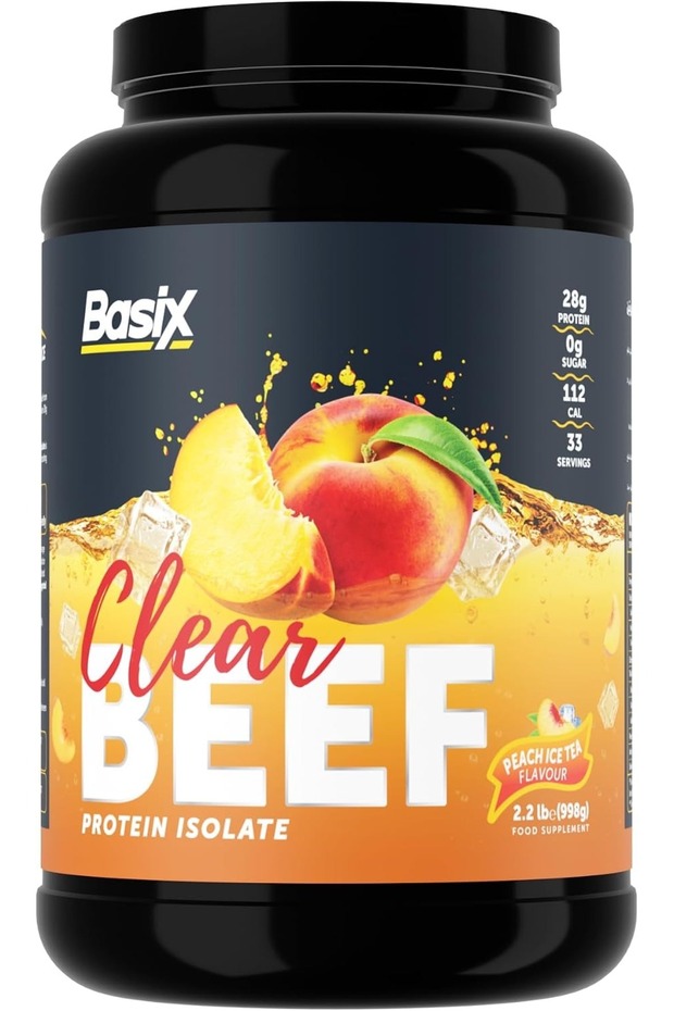 Clear Beef Protein Isolate Peach Iced Tea 2.2 lb (998g)