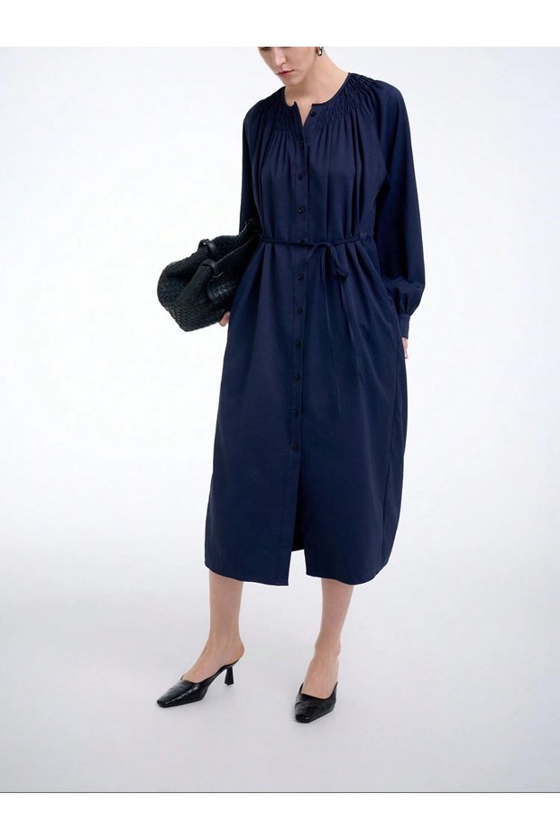 Rochie midi, albastru