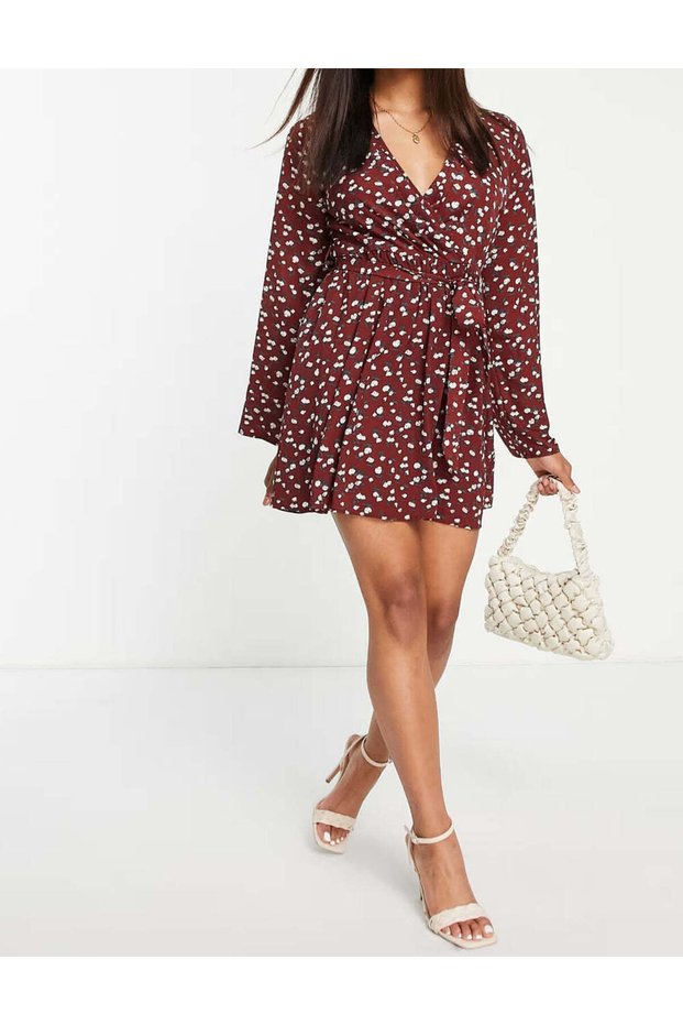 Rochie mini, vișiniu