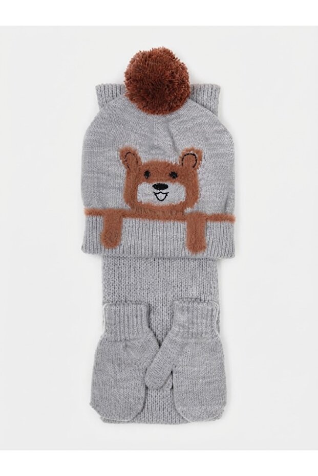Fo 5216 Benz 3-Piece Scarf Beanie Glove Set