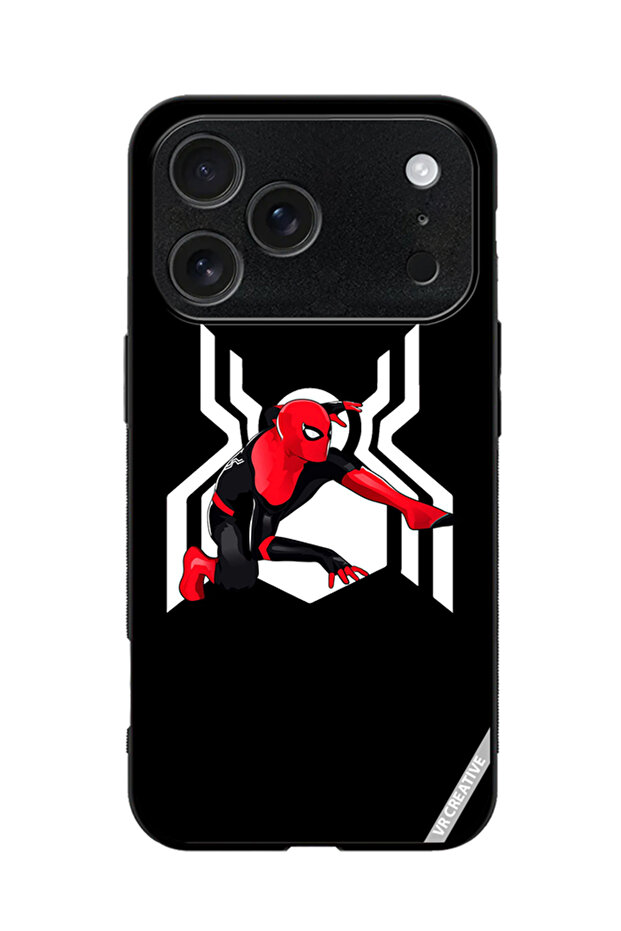 Protective Case Cover For Apple iPhone 17 Pro Max Spiderman Design Multicolour