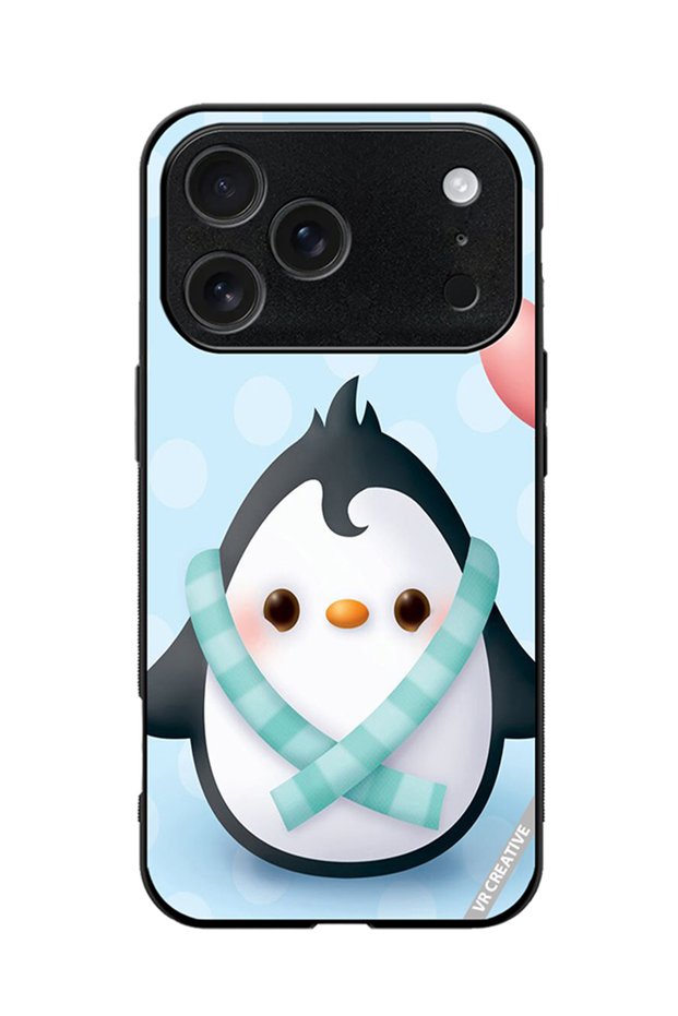Protective Case Cover For Apple iPhone 18 Pro Max Baby Penguin Design Multicolour
