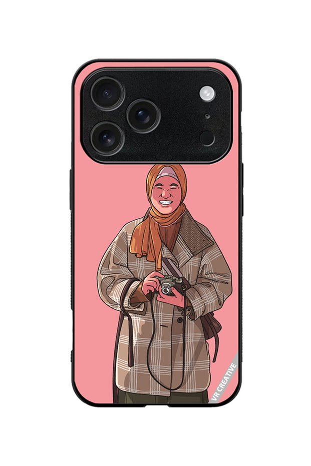 Protective Case Cover For Apple iPhone 18 Pro Happy Photographer Design Multicolour