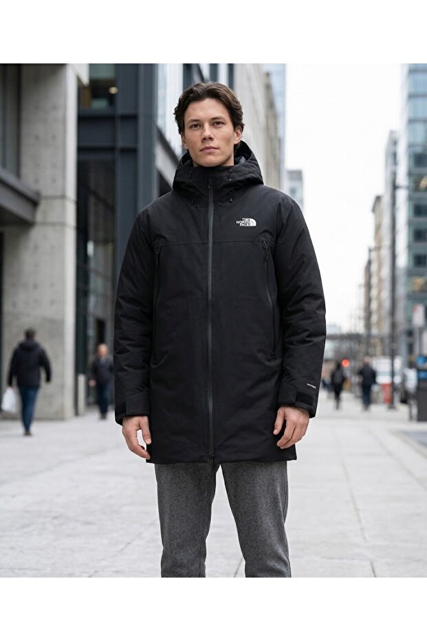 Mtn Range down Parka Men's Outdoor Jacket (600 Fill Goose down) Black