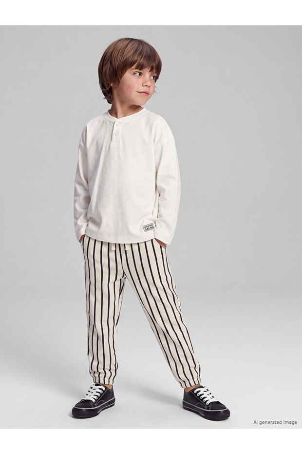 Esvab • Modern & Distinctive Striped Boys' Jogger Sweatpants