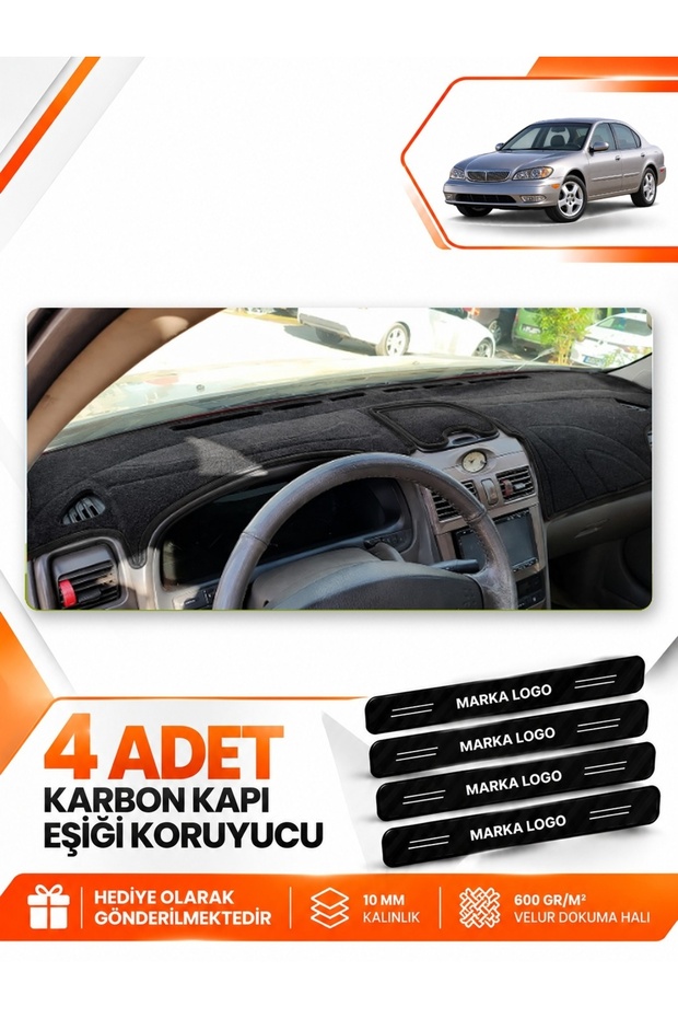 Infiniti İ30-İ35 (1998-2000) Compatible Torpedo Protection Protective Case Carpet Cover Chest - Black - In002