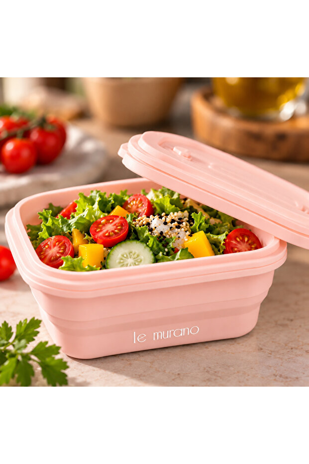 500 ml 100% Platinum Silicone Round Storage Container, Transparent Window Lid, Bpa-Free, Microwave and Freezer Compatible, Reusable Food Container