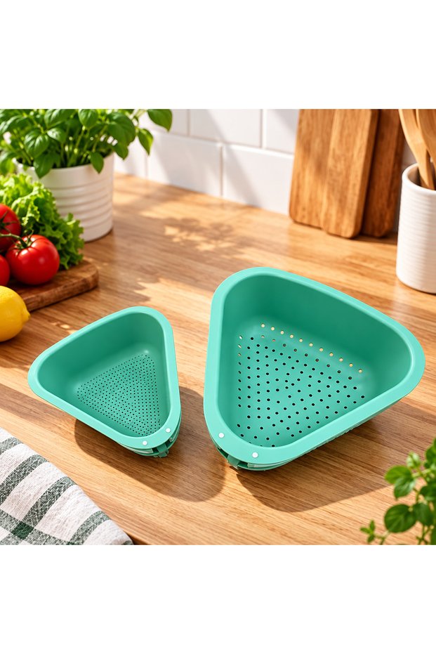 Set of 2 Sink Hanging Strainers – Practical Kitchen Strainer with Hanging Attachment