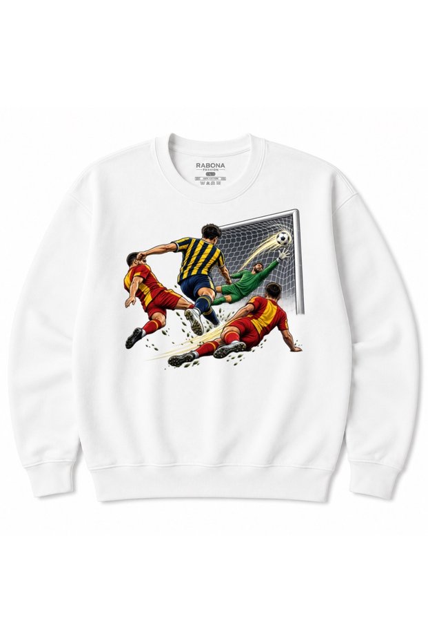 Last-Minute Goal Football Action Graphic Sweatshirt