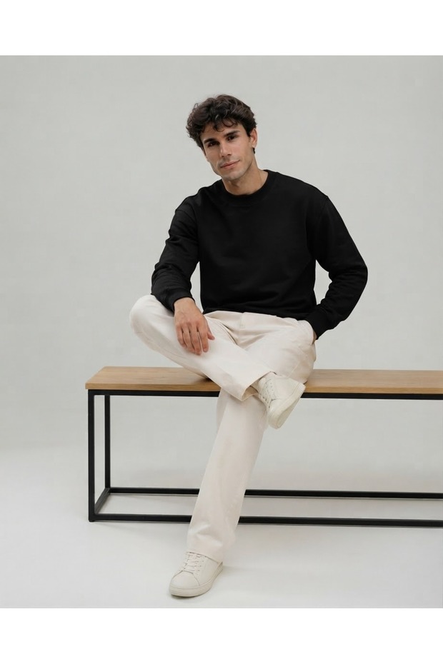 Men's Sweatshirt Round Neck 3 Thread