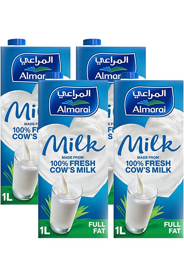 Full Fat Milk Screwcap With Vitamin, 4 X 1 Litre