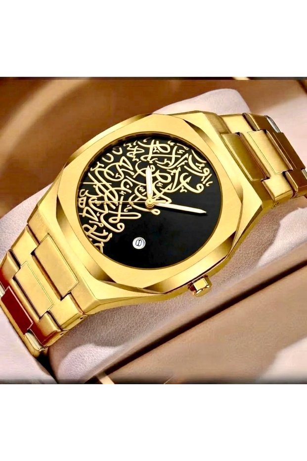 Arabic Written Steel Men's Wristwatch
