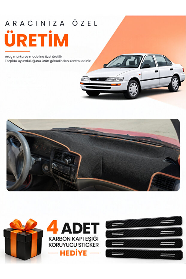 Toyota Corolla Legendary Model (1991-1997) Compatible Dashboard Protection Cover Auto Cover - S.Khv - To012