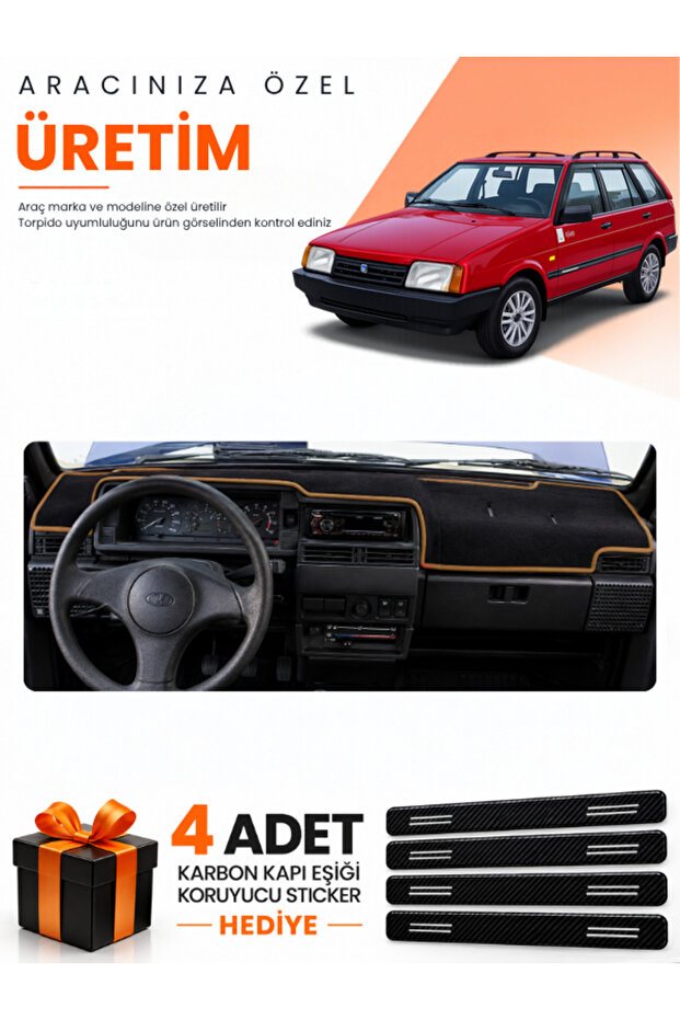 Lada Samara Injection Molded (1990-2004) Compatible Torpedo Protection Cover Auto Cover - Dark Brown - Ld002