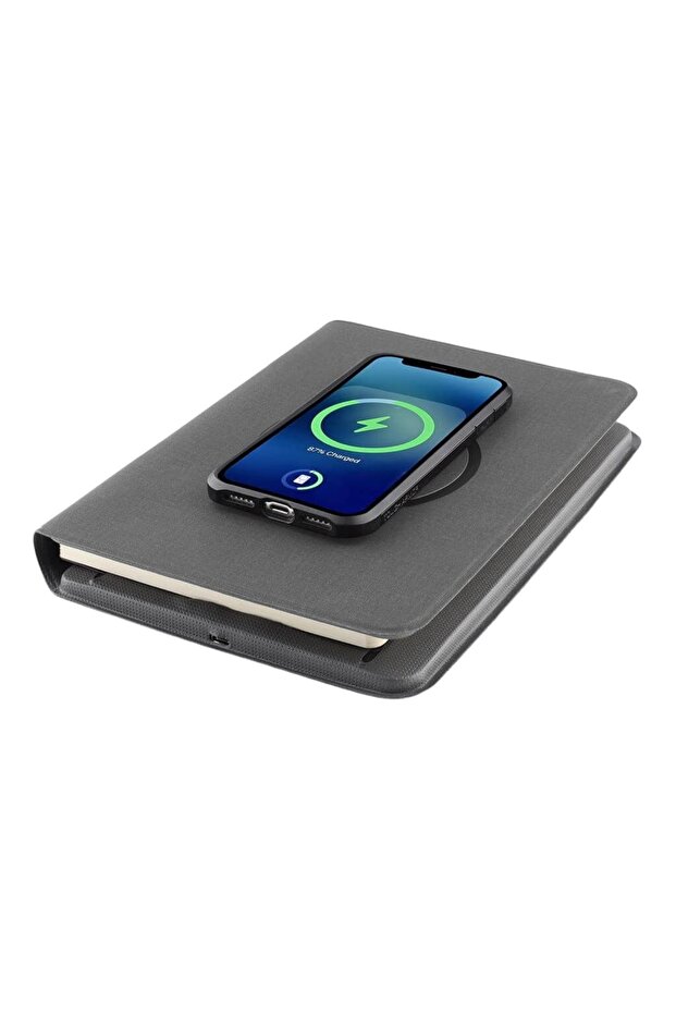 Gubin - 10000mAh Wireless Powerbank Organizer - Grey