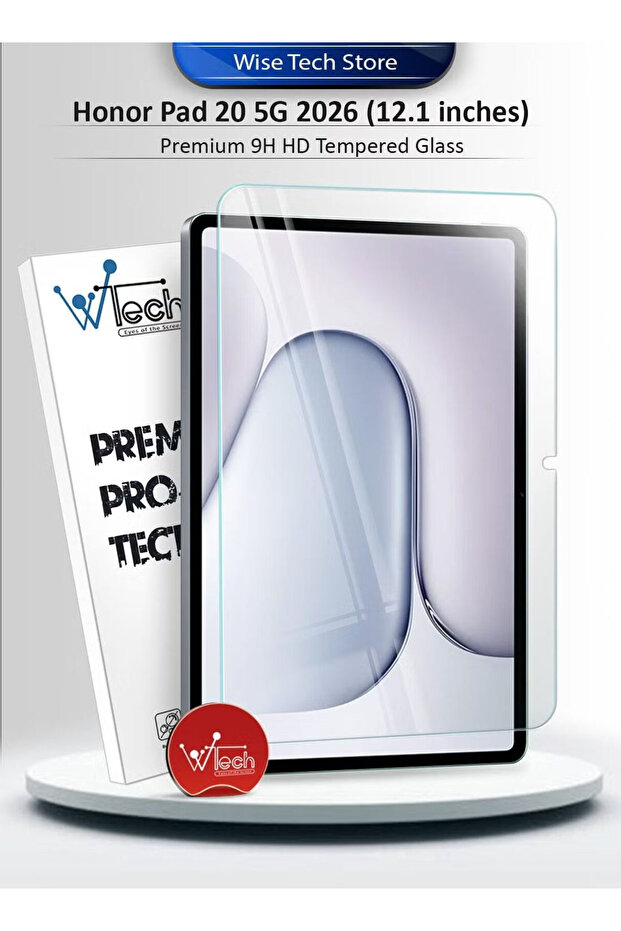Honor Pad 20 / Honor Pad 20 Pro / Honor Pad 20 Paperlike Edition (12.1 inches) Premium Series Curved Edges 9h HD Full Cover Tempered Glass - Clear