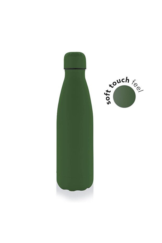 Grodno - Soft Touch Insulated Water Bottle - Green